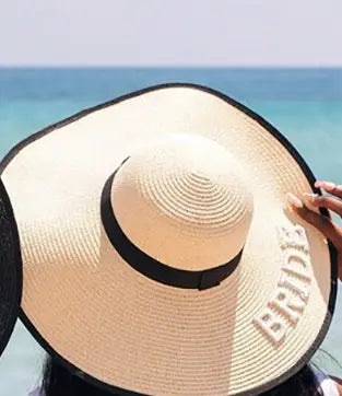 Bride squad beach hat