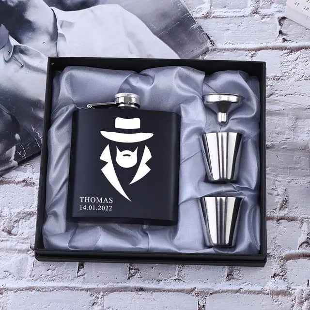 Personalized Flask Groom Gift