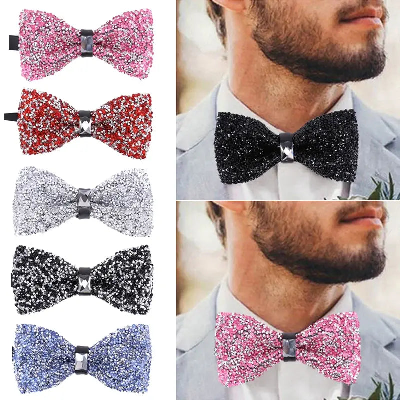 Crystal Bow Tie Men