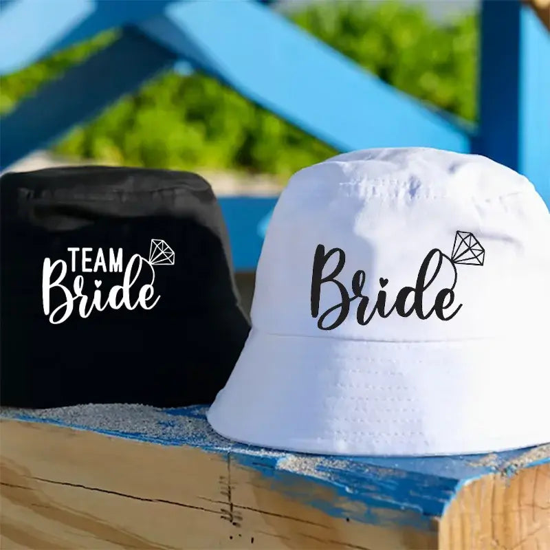 Bride bucket hat