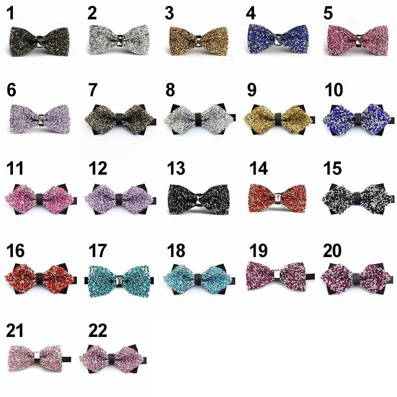 Crystal Bow Tie Men