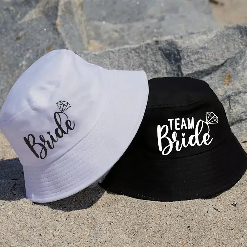 Bride bucket hat